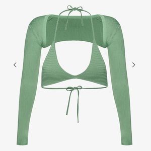 SER.O.YA Green‎ Dahlia Set, Size S, NIP